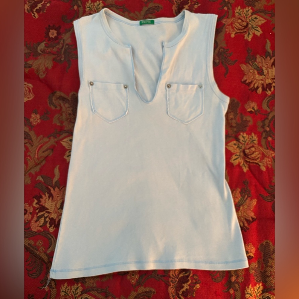 United Colors Of Benetton Blue Tank Top